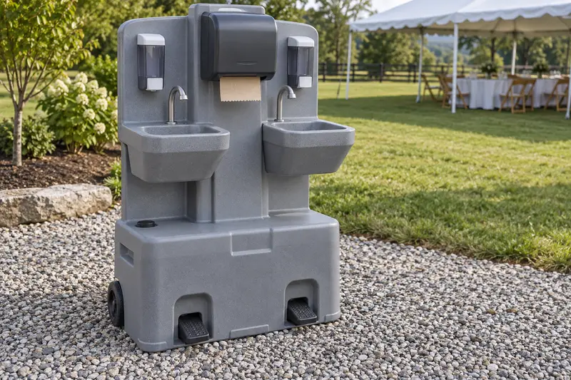 Portable sanitation option for rental planning